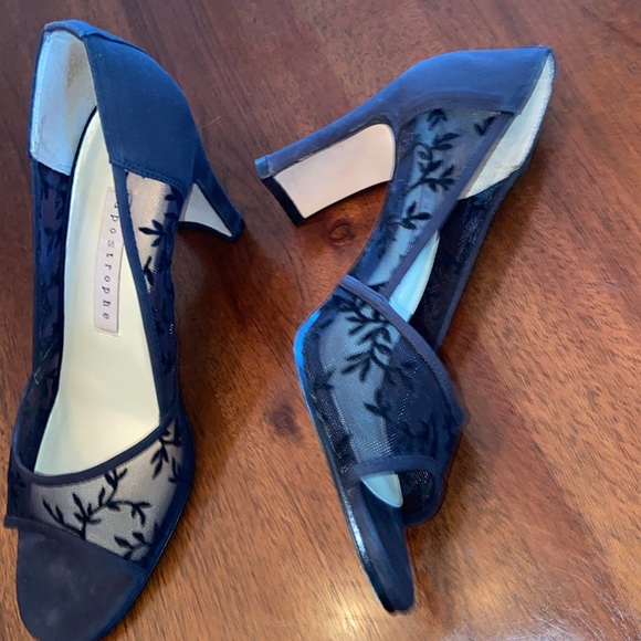 Apostrophe 3 inch heels size 7, midnight, black/blue - Picture 4 of 10